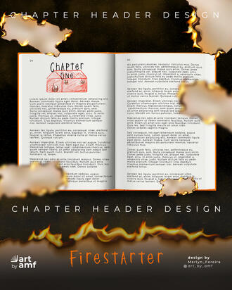 Firestarter by Stephen King Includes some hand-drawn elements