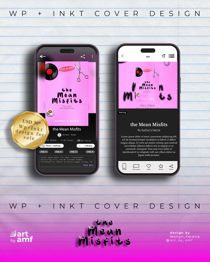 TMM (Wattpad + Inkitt) | USD 30*